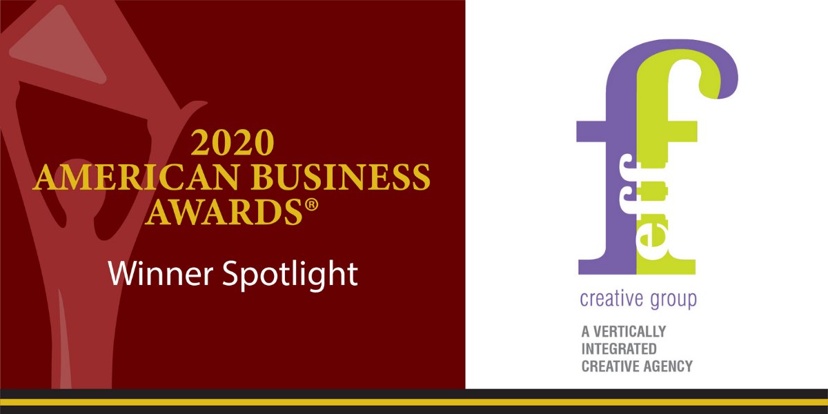 TheStevieAwards's tweet photo. Stevie-winning @effcreative designs, develops, and markets groundbreaking products, constantly reinventing the world of design, media, and technology. Eff Creative Group won a Gold Stevie for Achievement in User Interface Design in The 2020 ABA®. https://t.co/awXb1Az9y1 https://t.co/llFcPvP9jd