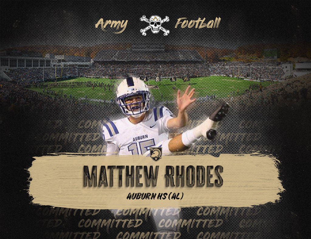 Committed to The United States Military Academy!! #GoArmy <a href="/CoachJeffMonken/">Jeff Monken</a> <a href="/CoachSaturnio/">Sean Saturnio</a> <a href="/TankWright/">TENARIUS TANK WRIGHT</a> <a href="/AuburnHighFB/">Auburn High Football</a> <a href="/AL7AFootball/">Alabama6AFootball</a>