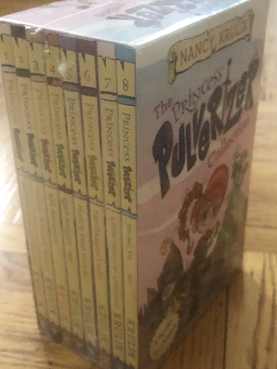 NancyKrulik's tweet photo. The boxed set has arrived! You can pick up your box at #Costco. And while you are driving to the store listen to the #PrincessPulverizer old time radio plays at https://t.co/ahhMxJL0zr. ⁦@WorkshopBooks⁩  ⁦@penguinkids⁩ https://t.co/q0i58H1meT