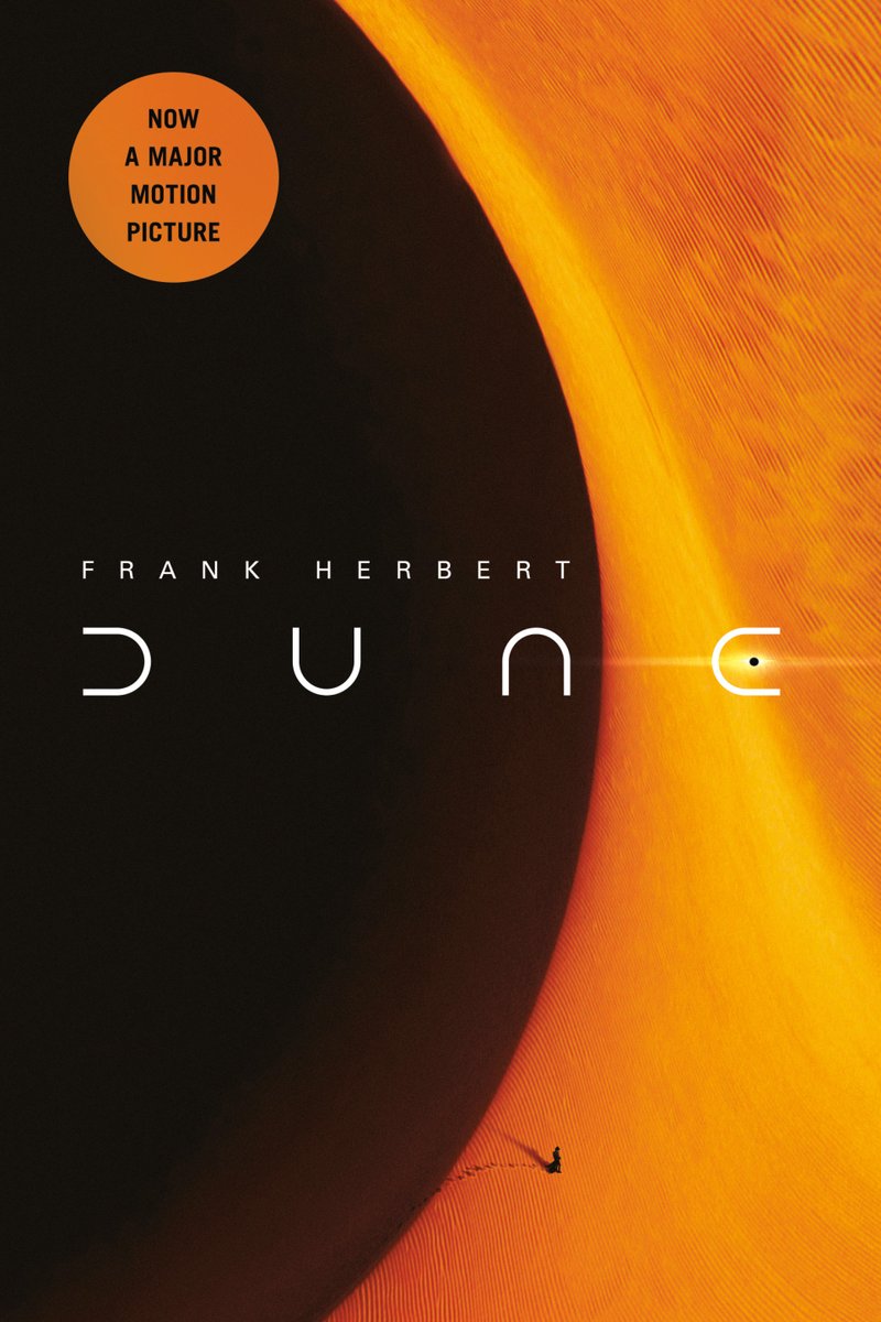 DuneInfo's tweet photo. The Movie Tie-in of the #Dune novel has been revealed - I love the little Fremen character!

The release will be backed with various advertising, campaigns, promotional items, sweepstakes, publicity in print and online. https://t.co/i7gUpxrKvz