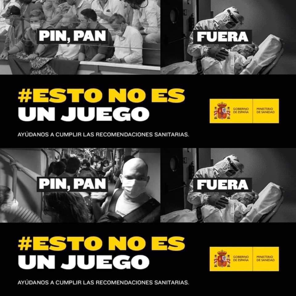 <a href="/sanidadgob/">Ministerio de Sanidad</a> Esto se ajusta mucho más a la realidad. Un respeto para la música en directo, #laculturaessegura