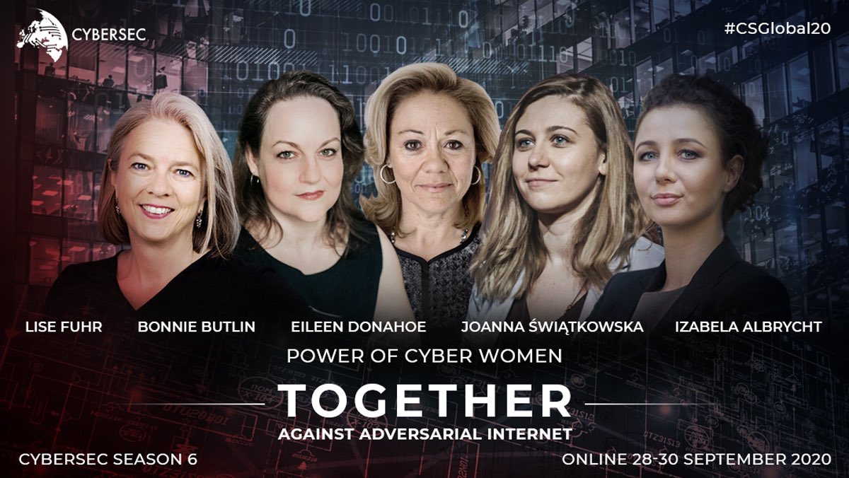 ialbrycht's tweet photo. I’m very grateful to all Cyber Women who have been involved from the very 1st day of #CYBERSEC @j_swiatkowska and for those who will join this season for the the very 1st time. There are many more for whom we owe a lot. Women Power is Empowering🙌🏼
See some of them #CSGlobal2020 https://t.co/9MAg0uTXN2