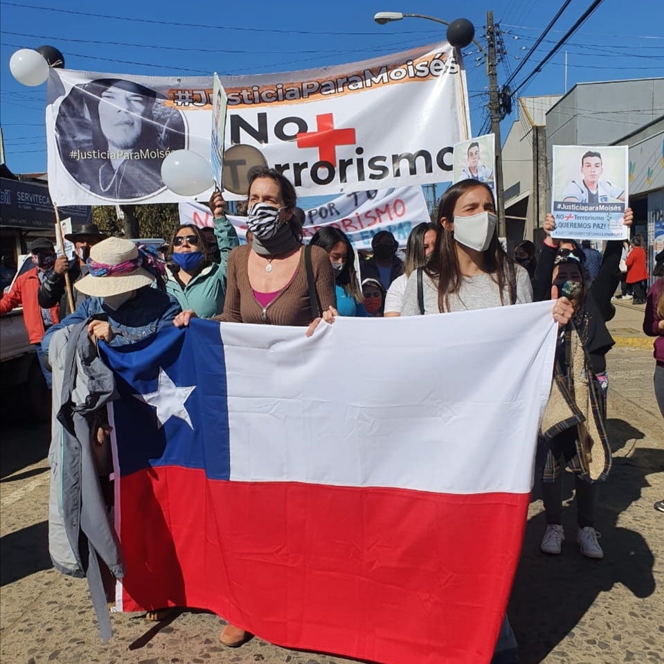 MarianS's tweet photo. Ya hemos tenido más de lo que podemos soportar. 
#NoMasTerrorismo #NoMasTerrorismoEnArauco #NoMasTerrorismoEnLaAraucania
#JusticiaParaMoises https://t.co/1D5njOiPX9