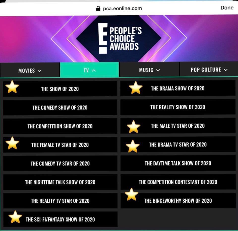 💥💥It’s time!!!
#PeoplesChoiceAwardsNominations
September 14 - 18 

Write in Outlander or Sam Heughan or Caitriona Balfe in the appropriate categories that have a Star.  Write in 25 times per day in each category, per email address.  

pca.eonline.com/tv/the-show-of…