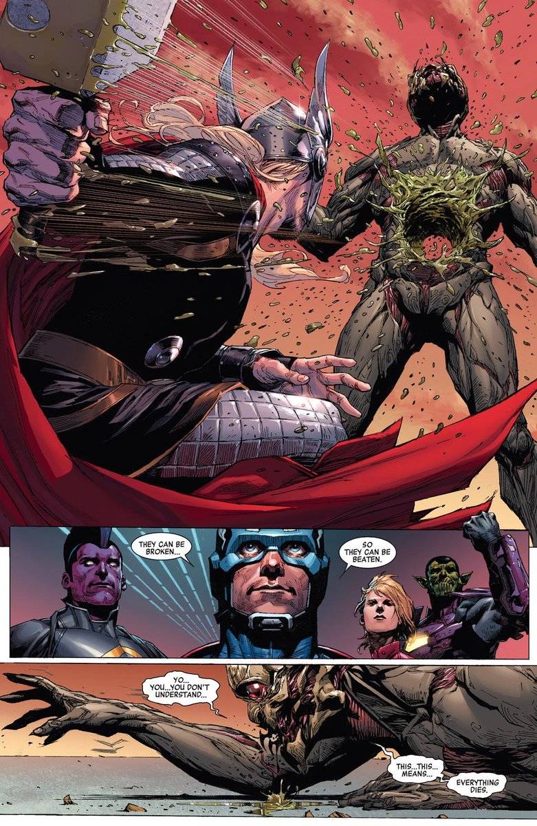 THOR THE COSMIC LIBERATORThor saved the entire Kree Empire & inspired Ronan & The Accusers with these words:Above this world are free men & women fighting for people throughout the galaxy those who would die before yielding their LIBERTY to yoke, ARE YOU A FREE MAN RONAN?!