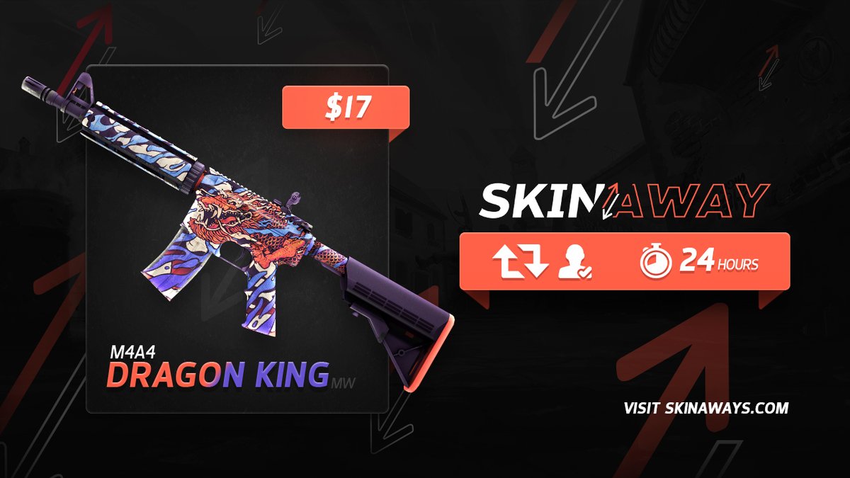Skinawayscom's tweet photo. $18 GIVEAWAY 🥳

M4A4 Dragon King

✅ Follow
✅ Retweet
✅ Visit https://t.co/WdaL6QEDN3
✅ Tag a friend

24-HOURS ❤️ https://t.co/amQH2zpZ9I