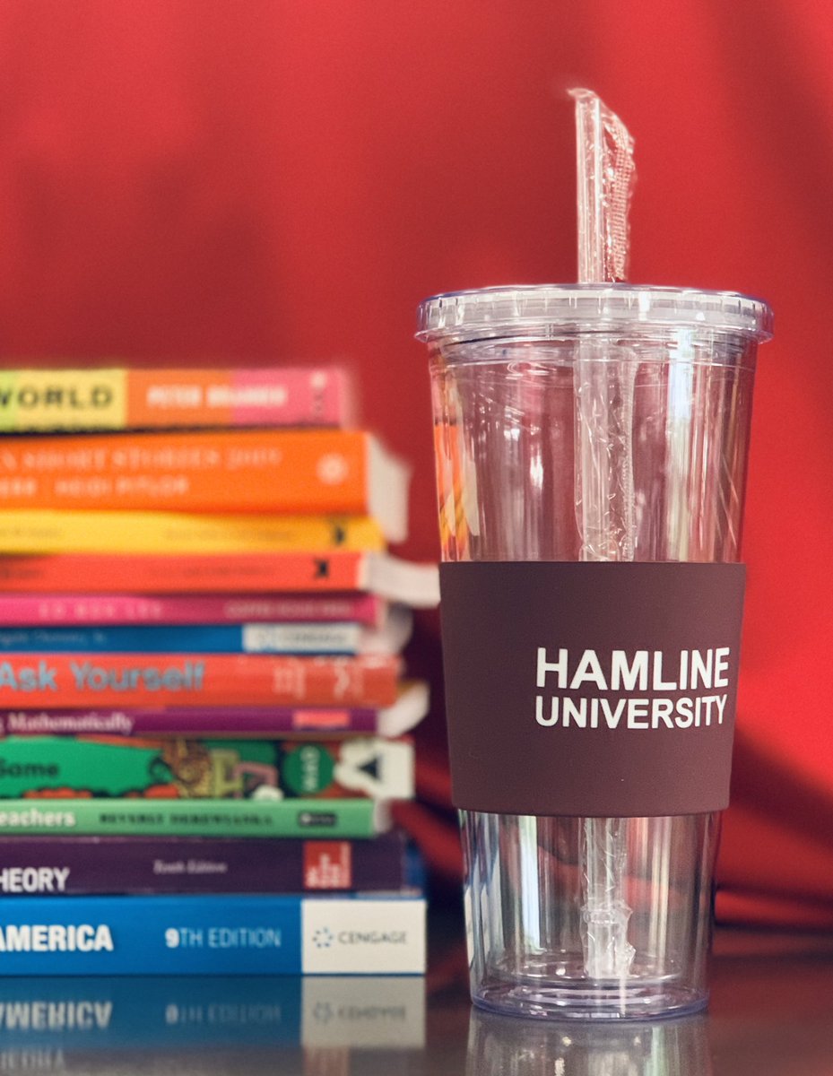 HamlineBooks's tweet photo. Tumblers with straws available in store now. https://t.co/7dgiSG6HqJ