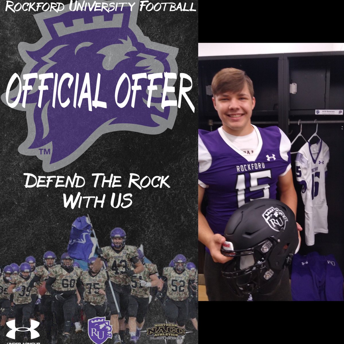 LoganDa55839582's tweet photo. Had a amazing visit at @RockfordUFB today, I’m thankful for @CoachQBrandt and @Steelers4Life26 for talking about the school and taking me around campus @GRF_High @clikasNG @ngpreps @LSC_Sports https://t.co/oeEPq6Y81D