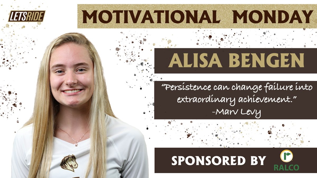 SMSUMustangs's tweet photo. Today's Motivational Monday is brought to you by @SMSUVolleyball's Alisa Bengen and is sponsored by @RalcoUSA! #LetsRide https://t.co/kLIYYkUgX8