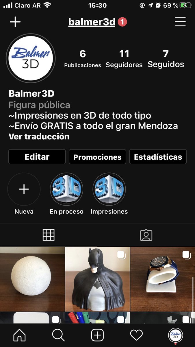 Nuevo emprendimiento gente, ojalá pueda prosperar en esta pandemia.

   Pasen por la página para ver todas estas impresiones en 3d a precios muy económicos. Con un rt ayudarían mucho. 

Gracias, los quiero!!!