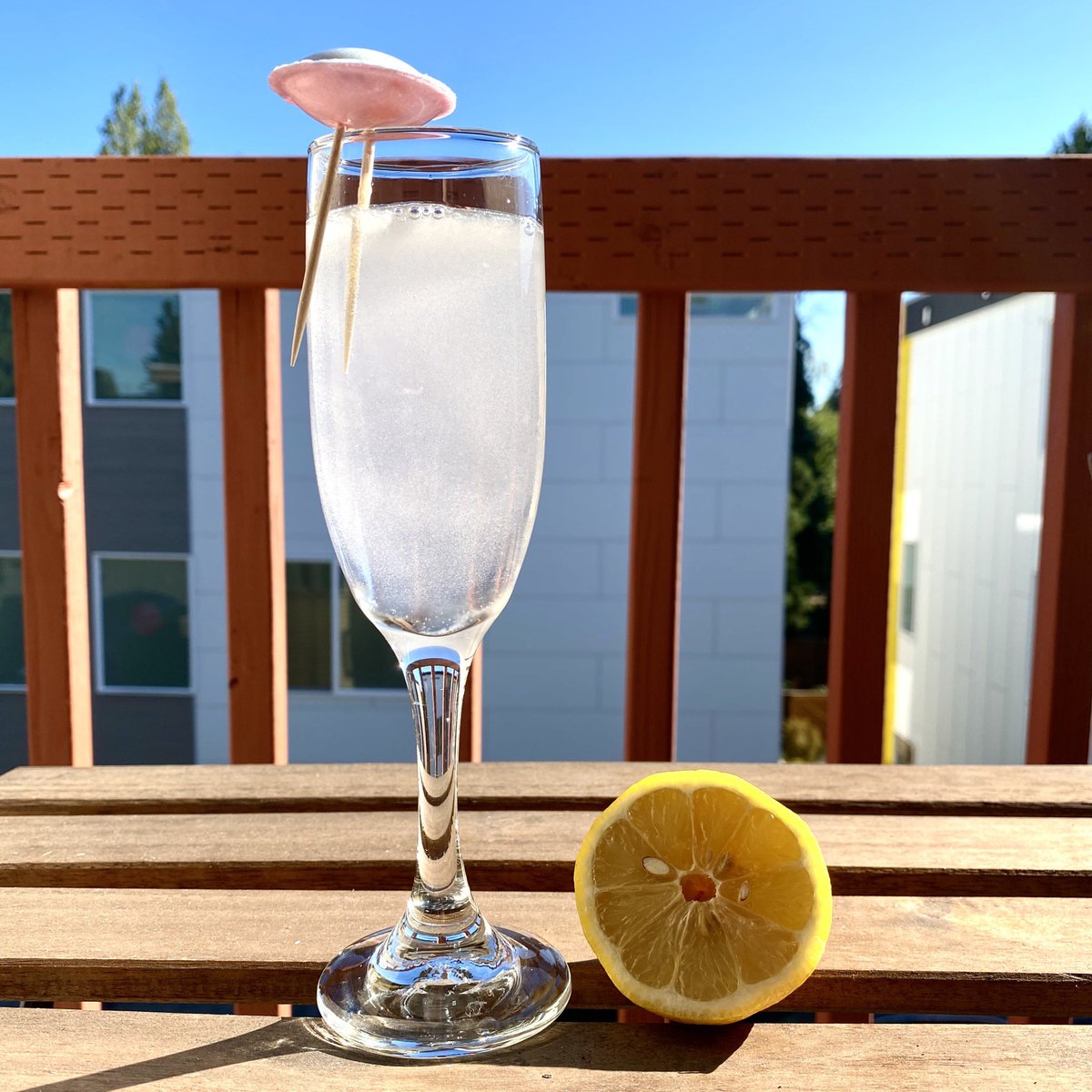 CrackpotHour's tweet photo. The UFO-No! is our take on the classic Aviation cocktail. In Friday’s episode we will be discussing this drink (mocktail always included!) along with the exciting story of a man who tried to build his own UFO. You won’t want to miss this one! https://t.co/XssYWcaKGO