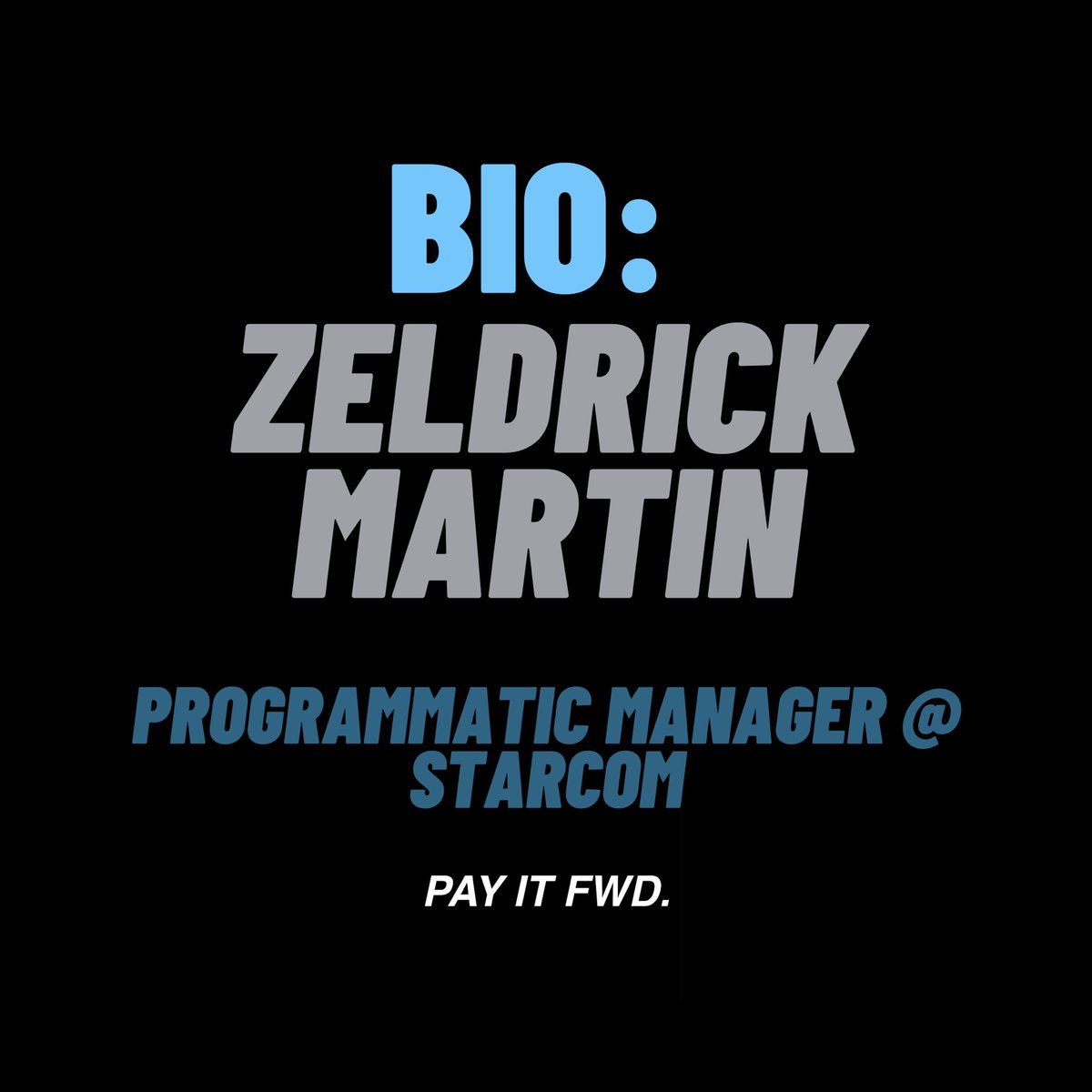 payitfwdpodcast's tweet photo. Ep 02 featured paid media king Zeldrick Martin. Great listen for those interested in #digitalmarketing and especially paid and #programmaticmedia. #payitfwd https://t.co/jk6Z4A3ZUA
