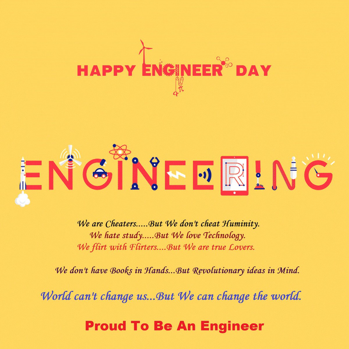 AMIESujeet's tweet image. To give real service, you must add something which can’t be bought or measured with Money : Sir Bharat Ratan and Engineering Father of the Nation M. Visvesvaraya

#EngineersDay
