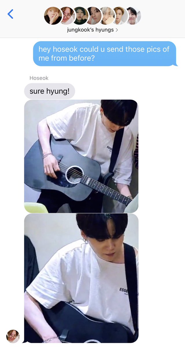 taehyikes's tweet photo. namgi au where yoongi forces his friends to send flattering pictures of himself to their group chat in a (not) subtle attempt to seduce namjoon https://t.co/oprLK2mgMH
