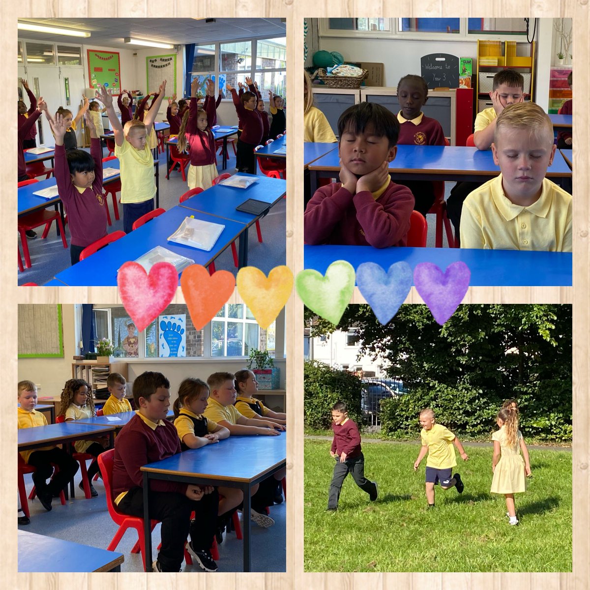 StAlbansSchool1's tweet photo. ☀️ A lovely calming and focused start to the week for #SACPSY3 with a ‘Sunshine Stretch’ pause and meditation. We spent some time outside to kickstart our new topic, ‘The Great Outdoors’. ☀️
@gwylanuk #PausePoints #SACPSRE #SACPSSCI https://t.co/qawFPNkdXC