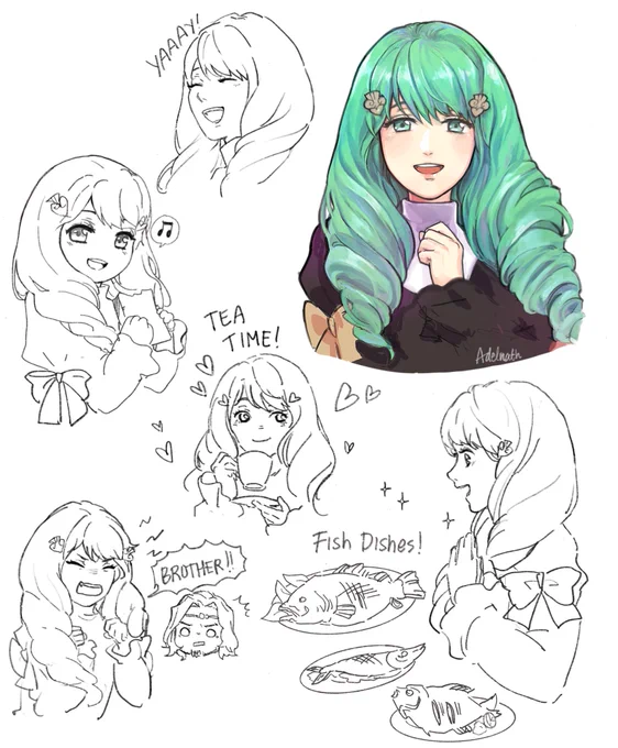 Some Flayn doodles #flayn #fe3h 