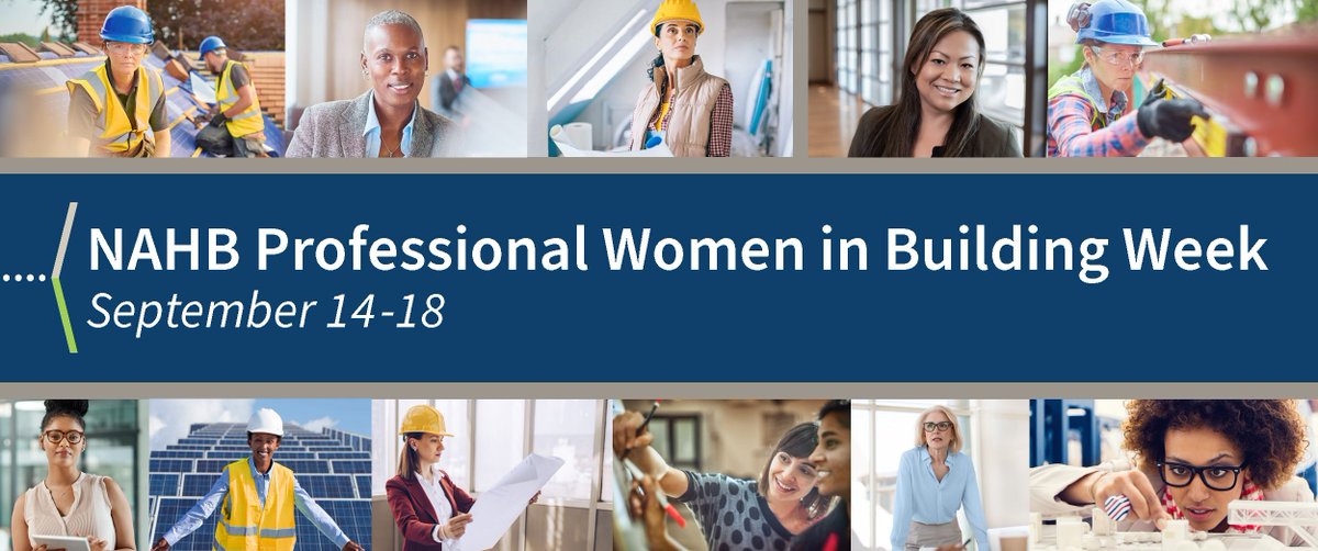 PHRCPennState's tweet photo. Join with us to celebrate Professional Women in Building Week from Sept. 14-18 with the NAHB Professional Women in Building (PWB) Council! We're recognizing &amp; celebrating the important contributions of women in the residential construction industry. #PWBWeek2020 #PWBProud https://t.co/VS9LHx2bWC