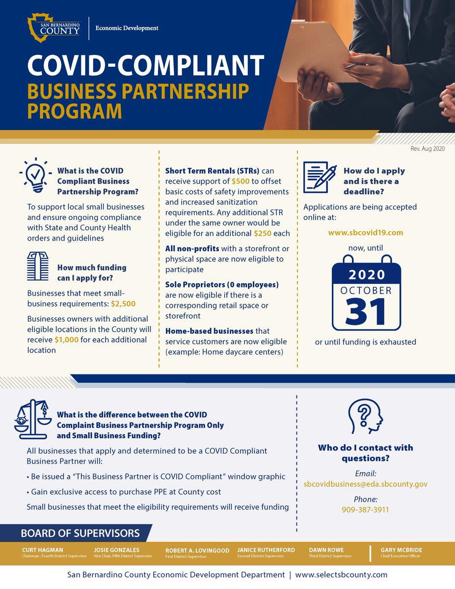 CRYROP's tweet photo. #CRYROP COVID Business Partnership &amp; Outdoor Operations Programs are now available. More info at https://t.co/IYFgJawPzy. Deadline is Oct. 31st. @sbsun @SBC_Alliance @SBCCDcolleges @redlandschamber @IEEP_ @InlandEmpireJob @_IERCC @HighlandChamber @CityofYucaipa @RedlandsNews https://t.co/2UHbQG9t57