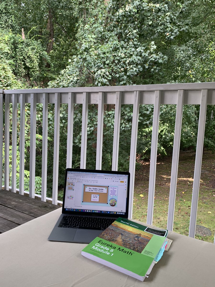 _MsButler_'s tweet photo. Distance learning perk: al fresco planning. It’s too gorgeous to stay indoors today! https://t.co/PilB2kF0EP