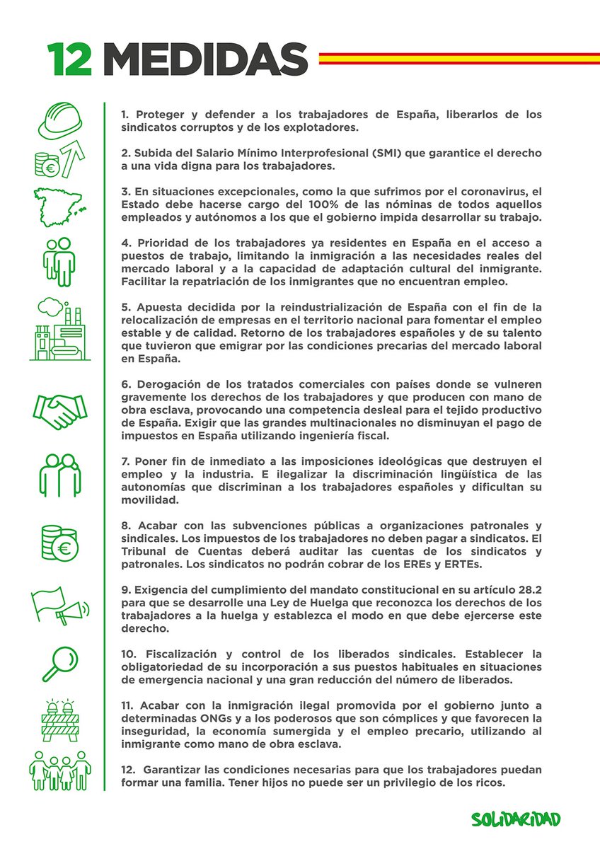 solidaridad_esp's tweet photo. 👉🏻 Estas son las 12 medidas urgentes para defender a los trabajadores de España

Aquí te puedes afiliar👇🏻
https://t.co/B1DQygJu8U https://t.co/byzl6MtQuV