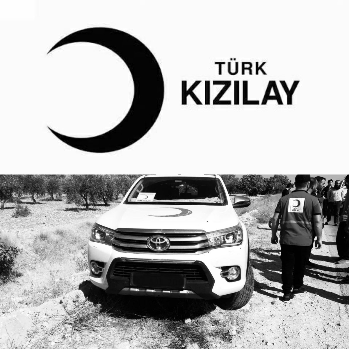 SuriyeTMHP's tweet photo. Bab'da yardım ve insani faaliyette bulunan Türk Kızılay aracına düzenlenen silahlı saldırıda 1personelimiz Şehit olmuş ve 1 diğeri yaralanmıştır 
düzenlenen bu saldırıyı kınıyor, Şehidimize Allah'tan rahmet Kederli ailesine başsağlığı ve yaralı personelimze acil şifalar diliyoruz https://t.co/sAK3rEz0Xo