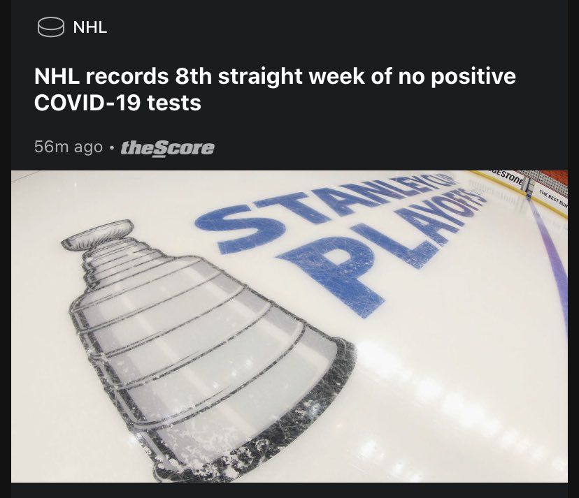BringHockeyBack's tweet photo. Stay winning NHL. No trouble in the bubble here. 🙅🏻‍♂️🚫🦠 https://t.co/WJ7aluwdUR