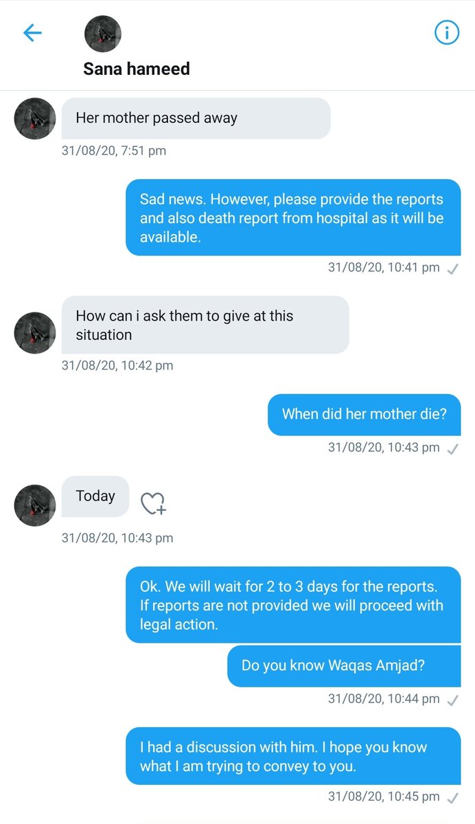 In this regard I contacted  @waqas_amjaad and was informed that he went through almost same ordeal from  @sana_hameed19 attached SSs of conversation as proof.  @cybercrimefia please take action against this organised gang. Contact numbers available in SSs @wrrakshaiiiiiii  @Marghaee