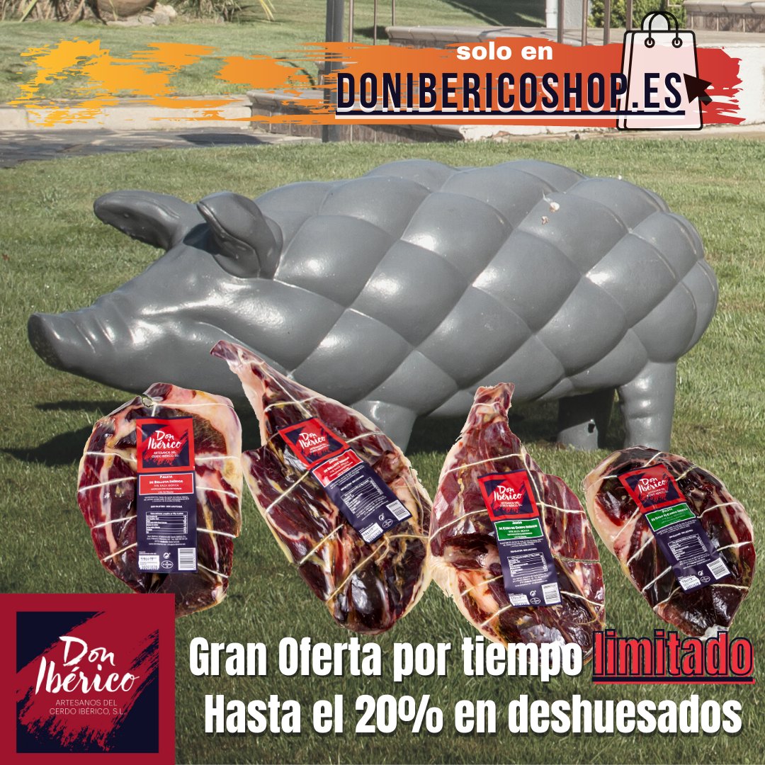 DonIberico's tweet photo. 🔥🔥Grandes descuentos, mejores deshuesados!🔥🔥
Aprovéchate por tiempo limitado solo en nuestra tienda 
🥇100% oficial! 
👉 https://t.co/DHzMuZ61fi  👈

#iberico #jamon #guijuelo #100%iberico #descuentos #lunes #donibericoshop #paleta #embutido #artesanal #passion #tradicional https://t.co/b0A2UpqFik