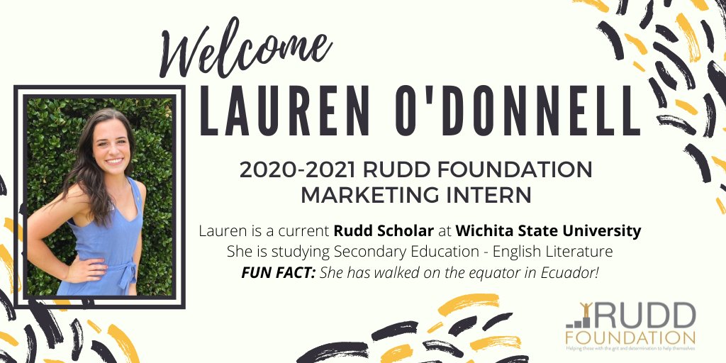 RuddFoundation's tweet photo. Hey Rudd Family... We have some great news, check it out! ⬇️⬇️@lo_odonnell31 @WichitaState @wichitastate #RuddScholars #RuddFamily #Grit https://t.co/gL5ltlT15g