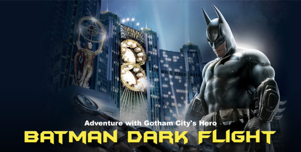 JKageorge's tweet photo. Holy Attractions!
Did someone say #Batman needs to save Gotham with a Flying Theatre?
#DarkFlight #Macau #DCFanDome
See the ride: https://t.co/pgHLBBUVgW
The star-studded launch: https://t.co/DnzxRz6kbg https://t.co/9rtJOSOGi9