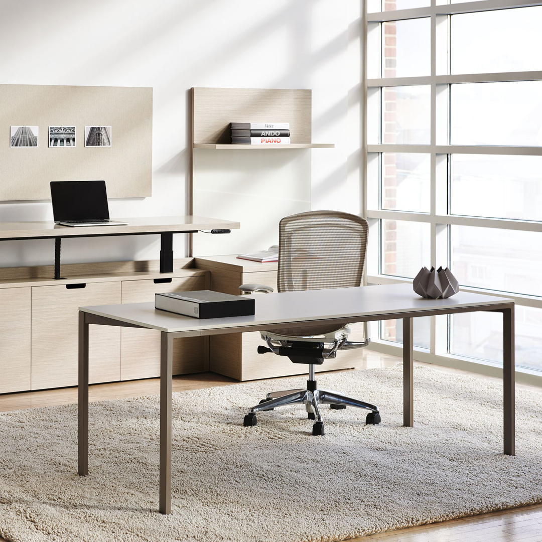 Lock the door and take your Zoom meeting in your private office. Dossier is classic casegoods furniture with a clean architectural look. 

bit.ly/2Fx5n8v

#Teknion #WFH #Dossier