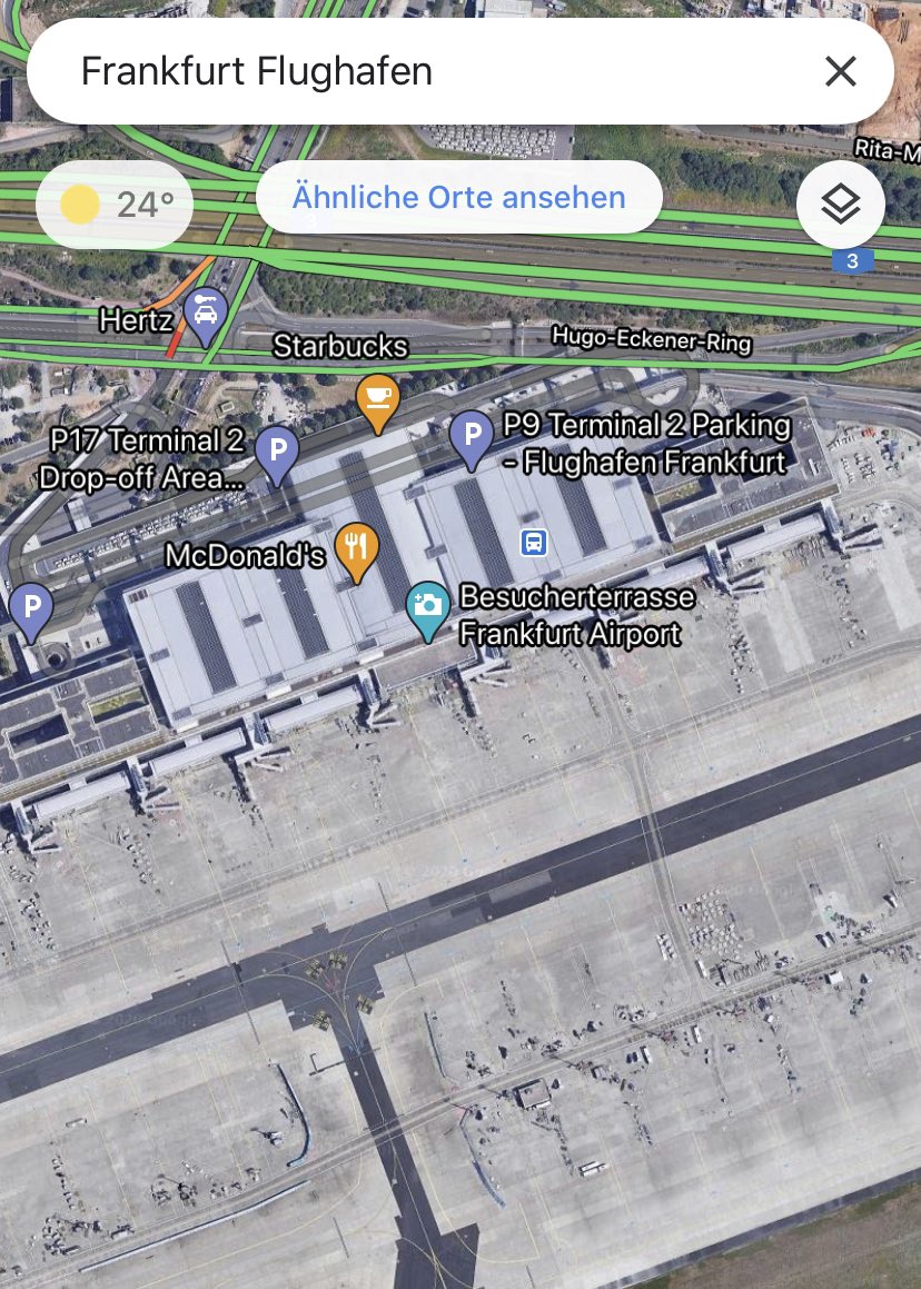 jheinen02's tweet photo. New game: Find the plane! Google Maps in Germany were updated. Choose your airport and count the planes. #FRA #CGN 
https://t.co/mnFSmg9x7S https://t.co/ZjdlXHfcQY