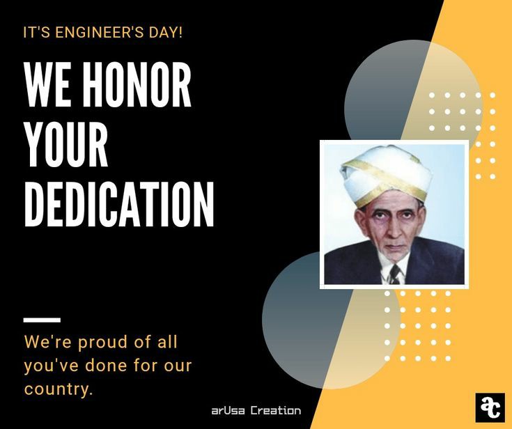 arusaQuotes's tweet photo. We honour your dedication. We are proud of all you have done for our country. #HappyEngineersDay #EngineersDay2020 https://t.co/PFvpUBLZ5u