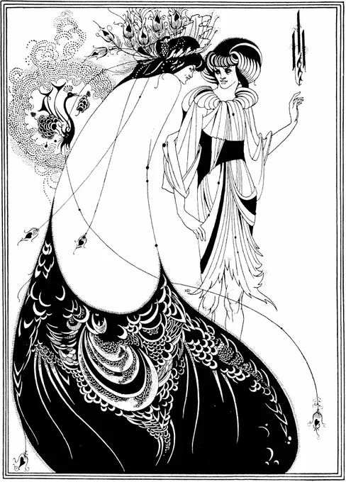 "The Peacock Skirt, 1893"

Aubrey Vincent Beardsley (21 August 1872 – 16 March 1898) was an English illustrator and author. 