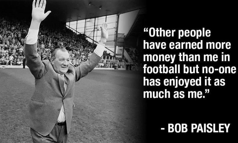 “For a player to be good enough to play for Liverpool, he must be prepared to run through a brick wall for me then come out fighting on the other side.- Bill shankly