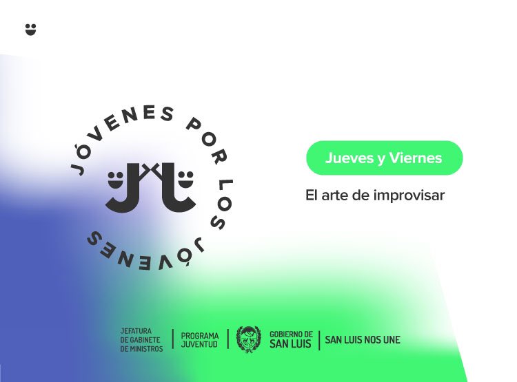 sanluisgob's tweet photo. El Programa Juventud te invita a participar este jueves y viernes de una nueva edición del ciclo “Jóvenes x Jóvenes”. En esta oportunidad se hablará sobre música urbana y el arte de improvisar.
Inscribite en 👉🏻 https://t.co/WgkFcbgO9P
#SanLuisNosUne #ProgramaJuventud https://t.co/HWrbB7OKus