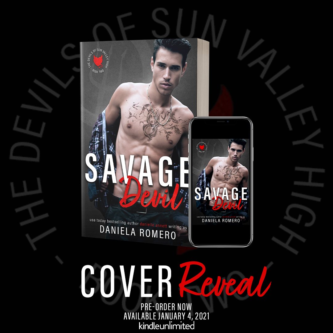 9smutreader's tweet photo. Author @Daniela_Writes has revealed the cover for Savage Devil, releasing January 4, 2021!
Preorder today on Amazon!
US: https://t.co/IkQEVkRh2A
WW: https://t.co/Ch6xxUgE7B
@greyspromo #savagedevil #sportsromance #latinxbooks #latinxreads #ownvoices #bullyromance https://t.co/Q1qoTAglIN