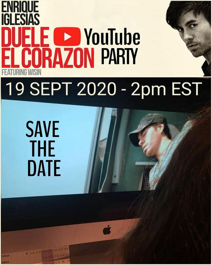Repost from <a href="/All4Enrique/">Maria Cerqueira</a>: “⚠️ CALLING ALL ENRIQUE'S  FANS ⚠️ (yeah, again, sorry about that 😜) 

I'm proposing to start the celebrations of Enrique's 25th career anniversary 😍 a bit earlier, in the weekend before, with a worldwide YOUTUBE WATCHING PARTY NEXT SATURDAY, SEPTEM…