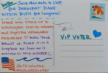 GailWaldby's tweet photo. #StopQAnon 
Join us writing #PostcardsToVoters. We're writing for Diane Mitsch Bush @RepDMB in Colorado House District 03, who is running against a QAnon.

Text Join to 484-275-2229 or email Join@TonyTheDemocrat.org https://t.co/DV4kfd1RbV