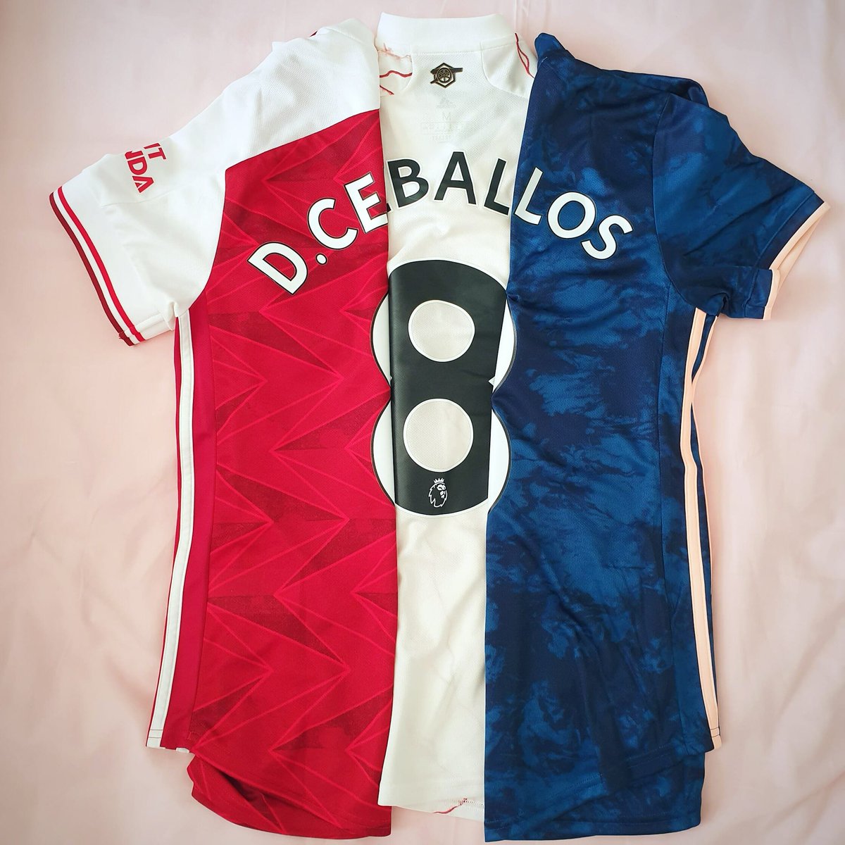 ClockEndJodie's tweet photo. Got the full set of @Arsenal shirts for this season. They are all amazing!!!

Representing @DaniCeballos46 🎊🎉 https://t.co/hLm7JfL7qC