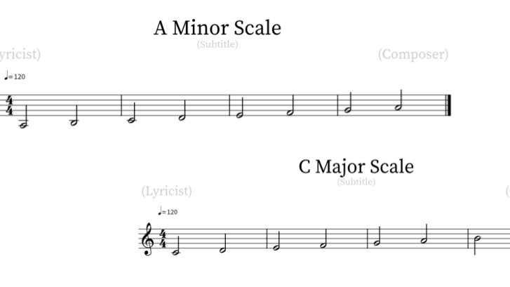 MHCHSChorus's tweet photo. Students are working hard to build sight-reading skills through both rhythm and pitch exercises. Students are also beginning to utilize online compositional resources to notate our major and natural minor scales (Honors). #VocalMusicVirtualLearning #MasseyHillStrong https://t.co/b5kZZppaBb