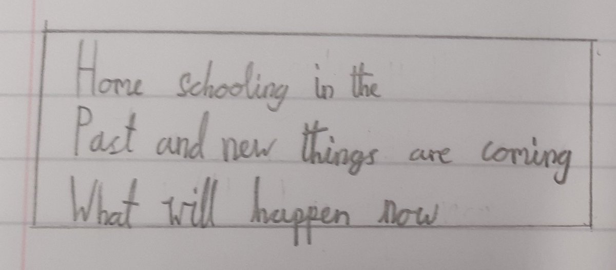 lawps's tweet photo. @p6tlawps Listening to haiku poetry about experiences of lockdown then writing about our own memories of this time, whilst practising our cursive handwriting! #whatatalentedbunch #lockdownhaiku #cursive https://t.co/ajzgOm2o8D