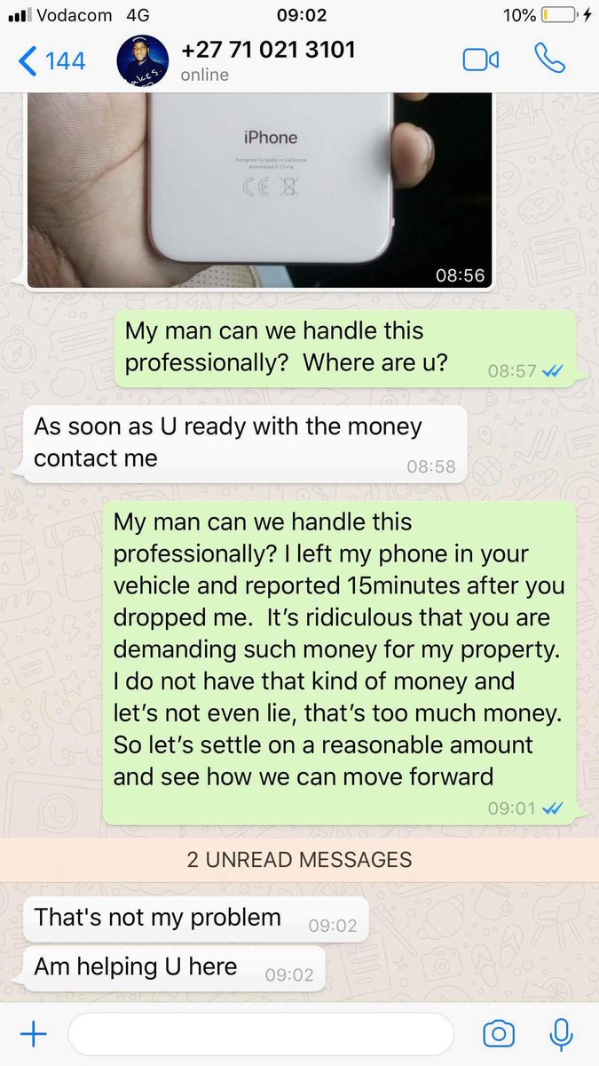 Watch out for Sphamandla he allegedly holds peoples goods at Ransom. Watch out ladies and gents.