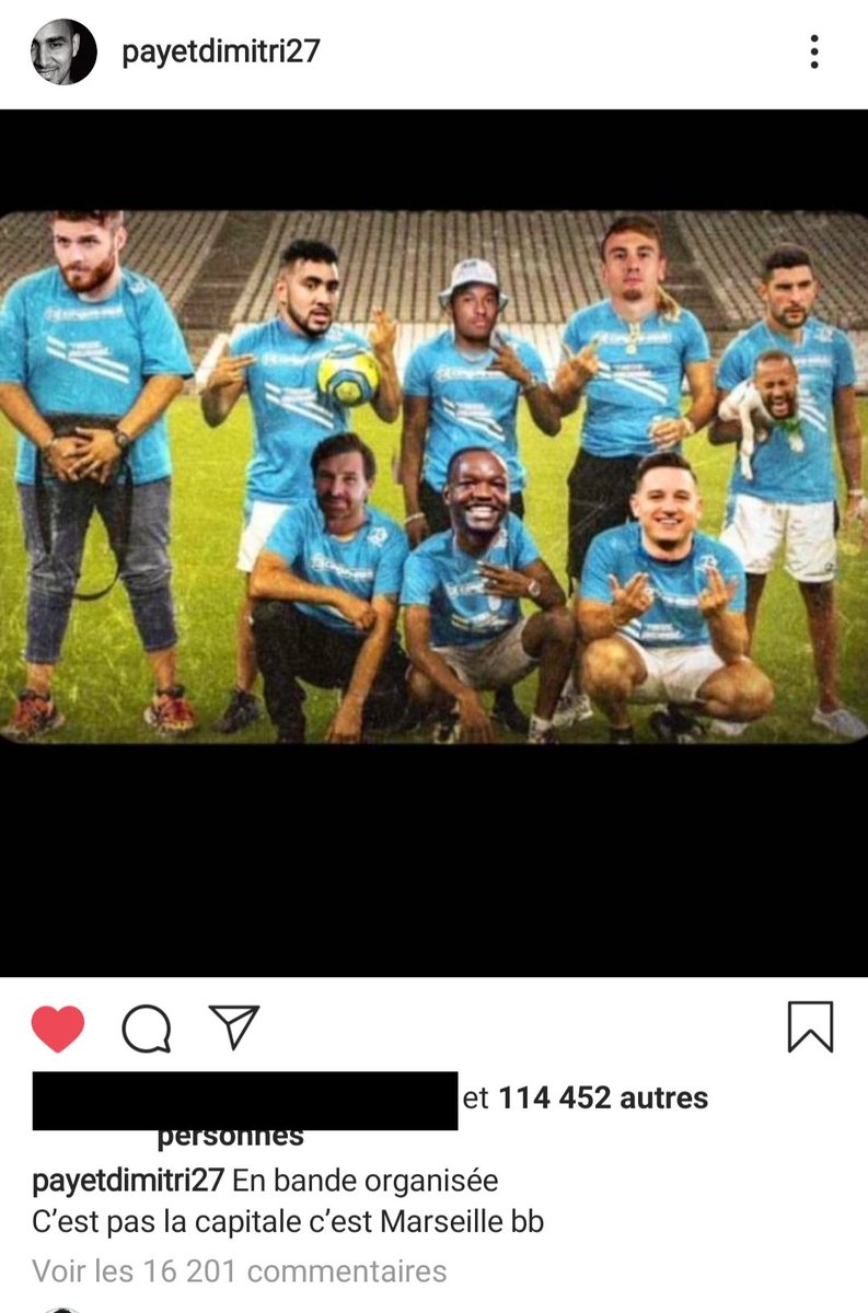 marseille_est's tweet photo. Réaction de @10APG André Pierre Gignac suite au montage publié par @dimpayet17 Payet !
Bizarre comme réaction 🤔
#TeamOM #PSGOM #aladouche #Payet #Gignac https://t.co/2upUat1DUO