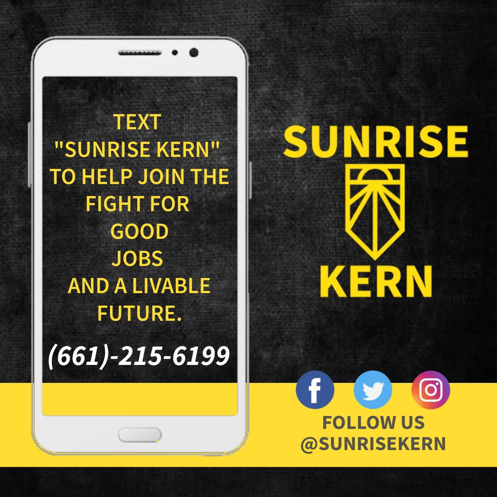 SunriseKern's tweet photo. if you’re pissed off like us about how shit is running here in Kern, text us at 661-215-6199

we’ll update you on everything politicians are doing behind the scenes, involve you in calls to action, and you can ask us anything 🥰

come join the uprising ❤️ https://t.co/oXKX20hSA0