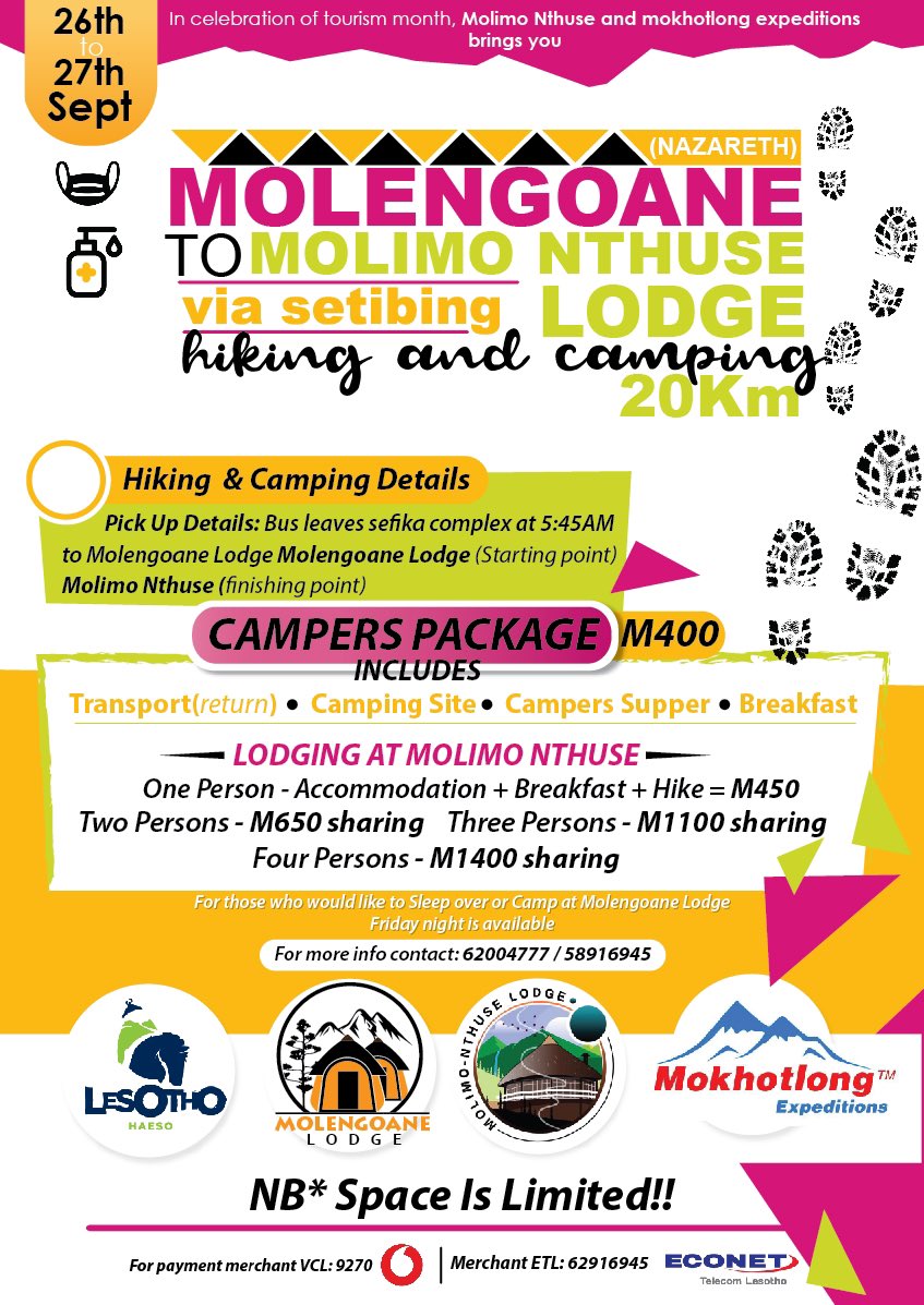 MolimoNthuse's tweet photo. #tourism #tourismmonth2020 #hike #hikinginlesotho #travel #visitlesotho🇱🇸 https://t.co/DpNVQbcLW3