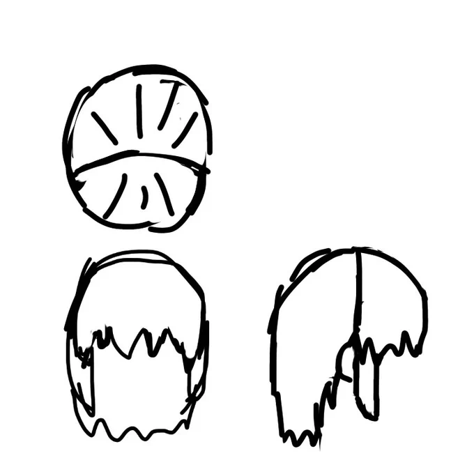 @dagon_panya 超雑だけどたぶん大抵のつむじ頂点キャラはこんな感じ。
もうそろそろ自己満足だから無視してもおけ。 