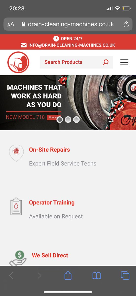 Finally our new website is live guys,please have a look around and please be sure to let us know what you think 👍🏻 head over to drain-cleaning-machines.co.uk