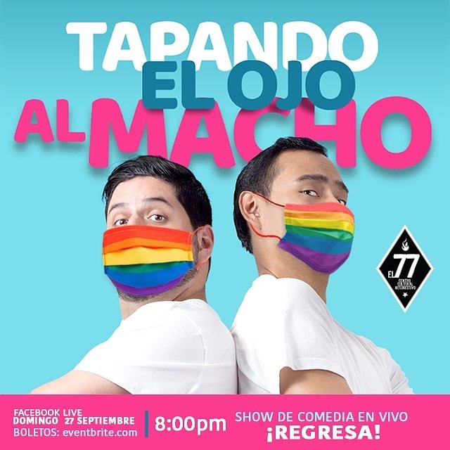 tourlascomadres's tweet photo. ¡ADQUIERE TUS ENTRADAS!
#TourLasComadres #TapandoElOjoAlMacho #teatro #streaming #virtual #show #comedia #lgbt #gay #gayboys #orgullo #cdmx #septiembre 
Domingo 27 de septiembre 
8p.m. ¡ÚNICA FECHA!
¡NO TE LA PIERDAS! https://t.co/VFxQDQs9Ru