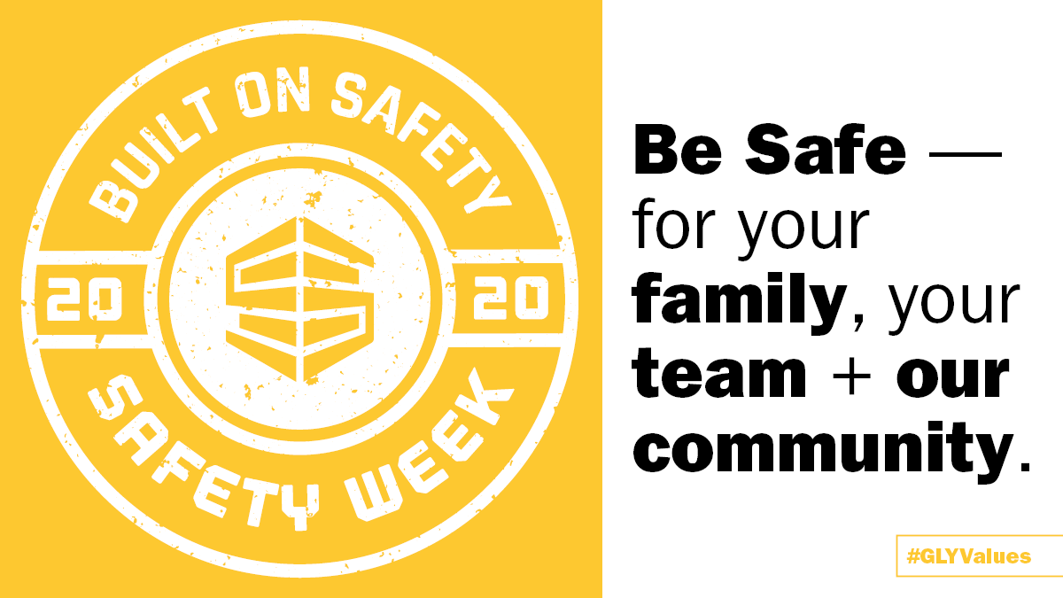 GLYConstruction's tweet photo. Construction Safety Week is here! We join forces with others across the nation to celebrate the incredibly hard work by people in our industry who make safety the foundation of everything they do. #GLYValues #SpeakUp4Safety #ConstructionSafetyWeek https://t.co/RHOHJUEW5V